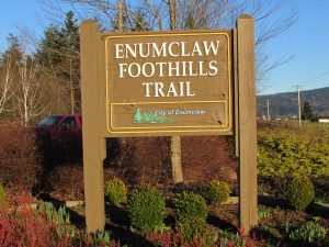 Enumclaw Foothills Trail Sign